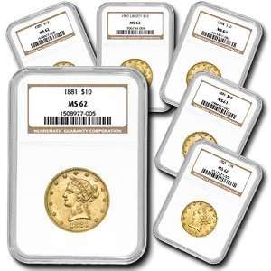  $10.00 Liberties (MS 62)   (Certified by NGC) Everything 