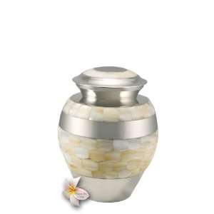  Small Nickel Mother of Pearl Cremation Urn