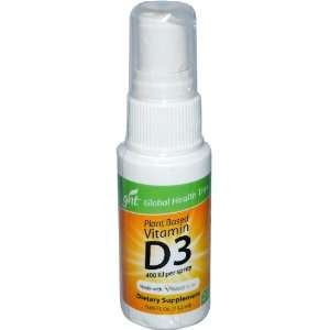  Vitamin D3, Plant Based, 400 IU, 0.65 fl oz (19.2 ml 
