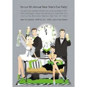Time to Toast, Custom Personalized New Years Parties Invitation, by 