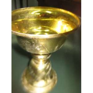  Butter Lamp Plain in Brass