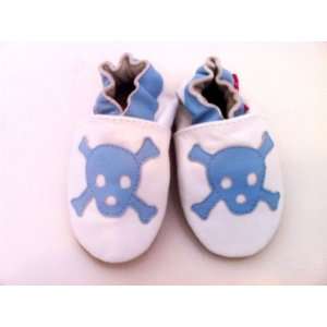  Tinys Soft Leather Baby Shoes   Skull & Crossbones 18 24 