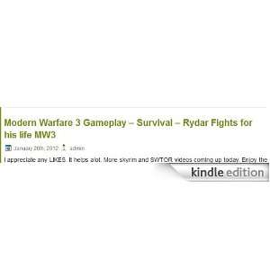  Modern Warfare 3 Kindle Store Modern Warfare 3 Fans