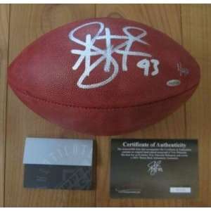   Football   Authentic Super Bowl 40 UDA LE 1 40   Autographed Footballs