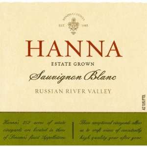  Hanna Sauvignon Blanc 2010 Grocery & Gourmet Food