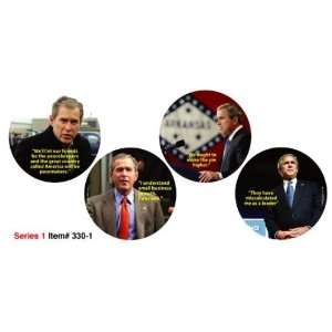   Coasters with Hysterical Dubya Bush Quotes   Series 1 Toys & Games