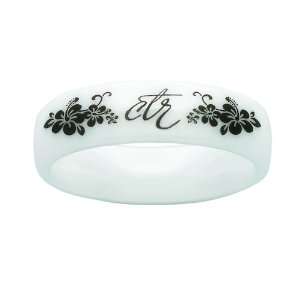  Heavenly Flower Ceramic LDS CTR Ring Jewelry