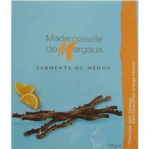Mademoiselle de Margaux Dark Chocolate Twigs with Candied Orange 125 