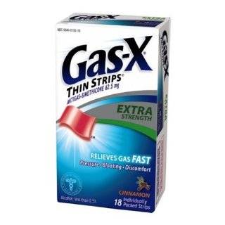 Gas X Thin Strips Antigas, Extra Strength, Cinnamon Flavored Strips 