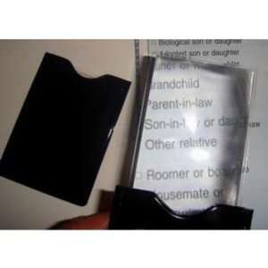  Slide Out Plastic Pocket Magnifier with Black Case Case 