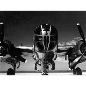  B 25 Mitchell Bomber Front View