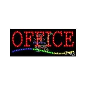 Office LED Sign 11 inch tall x 27 inch wide x 3.5 inch deep outdoor 