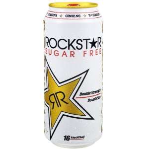 Diet Rockstar Energy Drink Double Strength Energy Drink 16oz, 24 Pack