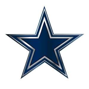 Dallas Cowboys NFL Football Team Blue & Chrome Plated Premium Metal 