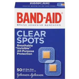 Band Aid Brand Clear Spots, 50/BX (JOJ4708) Category Bandages and 