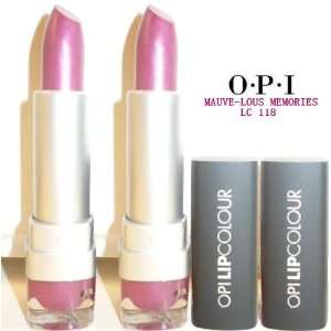 OPI Lipcolour #LC 118 MAUVE LOUS MEMORIES (Qty, Of 2 