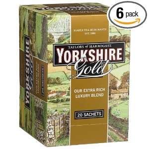 Taylors of Harrogate, Black Tea Blend, Yorkshire Gold Tea, 20 Count 