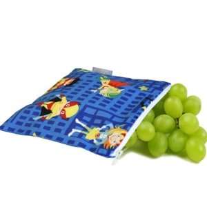 Itzy Ritzy   Snack Happened Reusable Snack Bag  Playground Superheroes