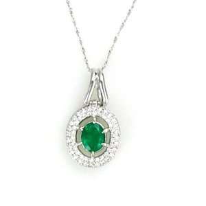  Emerald Pendant 1.78k Colombian Emerald and 1.0k G.V.V.S 