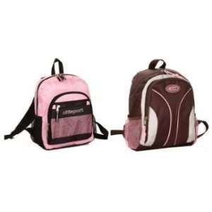  Mini Size Multi Pocket Backpack, 2 Assorted Styles Case 