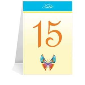   Number Cards   Butterfly Rainbow Blue #1 Thru #29