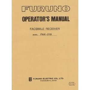  Furuno FAX210 Facsimile Receiver Operators Manual GPS 