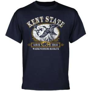  Kent State Golden Flashes Winners Migrate T Shirt   Navy 