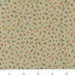 45 Wide Tiny Spring Buds Sage Fabric By The Yard Arts 