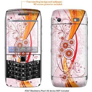  Protective Decal Skin STICKER for AT&T Blackberry Pearl 3G 