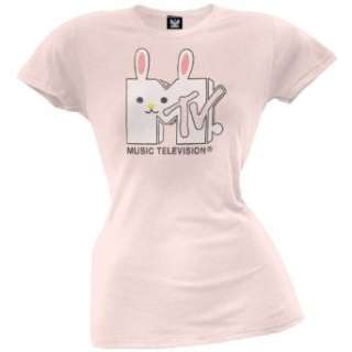  MTV   Bunny Logo Ladies T Shirt Clothing