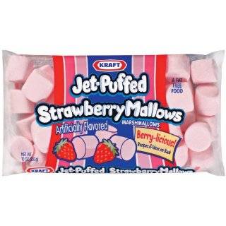 Jet Puffed Strawberry Marshmallows, 10 Ounce Bags(Pack of 6)