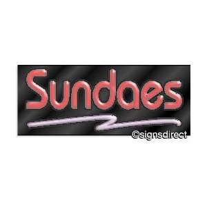  SUNDAES Neon Sign