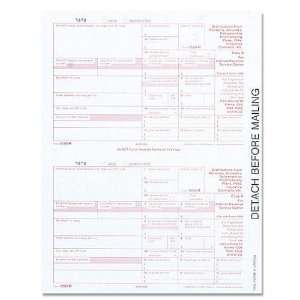 Tops Business Forms o   Dot Matrix 1099 Miscellaneous Forms,5 Part,8 