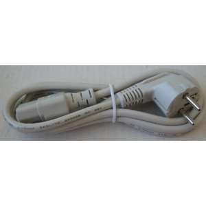  European Style Computer or TV AC Power Cable Cord   White   250V 10A 
