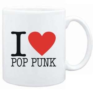  Mug White  I LOVE Pop Punk  Music