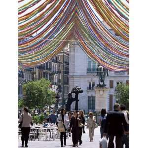  Pedestrian Street with Decorations, Puerta Del Sol, Madrid 