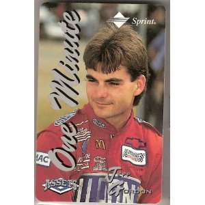  1995 Assets 1 Minute Phone Cards 9 Jeff Gordon (NASCAR 
