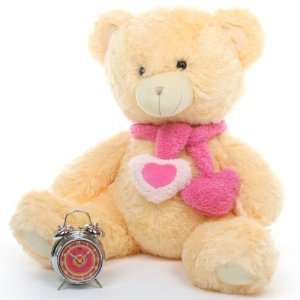    Sweet Hugs Lovable Cream Heart Teddy Bear 30in Toys & Games