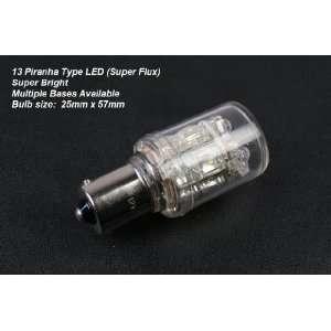 1156 LED Auto Bulb   13 Super Flux LEDs   Bright White LED 