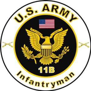  United States Army MOS 11B Infantryman Decal Sticker 3.8 