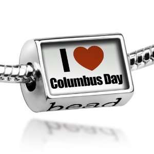  Beads I Love Columbus Day   Pandora Charm & Bracelet 