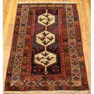  3x4 Hand Knotted Shahsavan Persian Rug   411x32