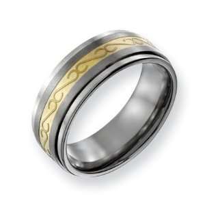    plated Satin and Polished Band Ring   Size 14   JewelryWeb Jewelry