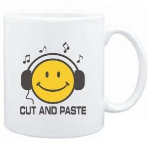Mug White  Cut And Paste   Smiley Music  Sports 