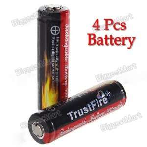  4Pcs TrustFire Protected 14500 3.7V 900mAh Rechargeable 