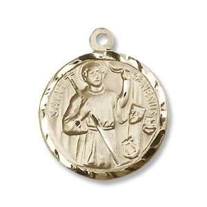  14kt Gold Genesius Medal Jewelry
