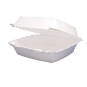  Carryout Food Container Foam Hinged 1 Compartment 9 1/2 x 