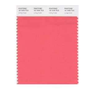  PANTONE SMART 16 1546X Color Swatch Card, Living Coral 