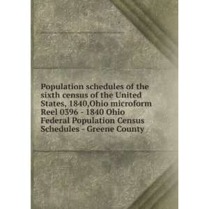 1840,Ohio microform. Reel 0396   1840 Ohio Federal Population Census 