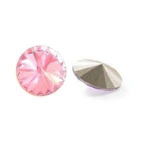 Swarovski Crystal Comparable 14mm Rivoli Beads Light Pink 